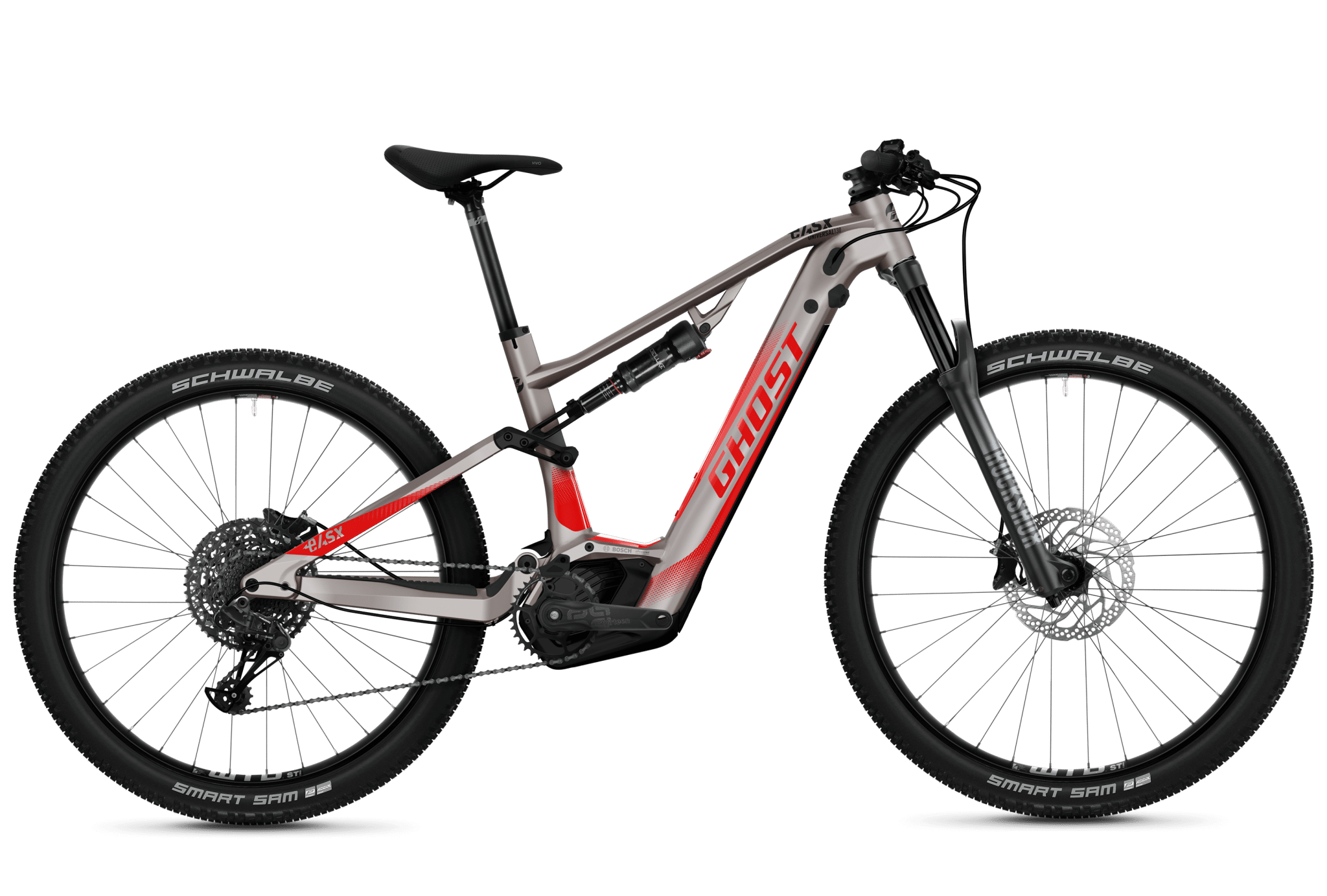 Ghost E-ASX 130 Universal 750wh S Grå Elcykel - Mountainbike Elcykel