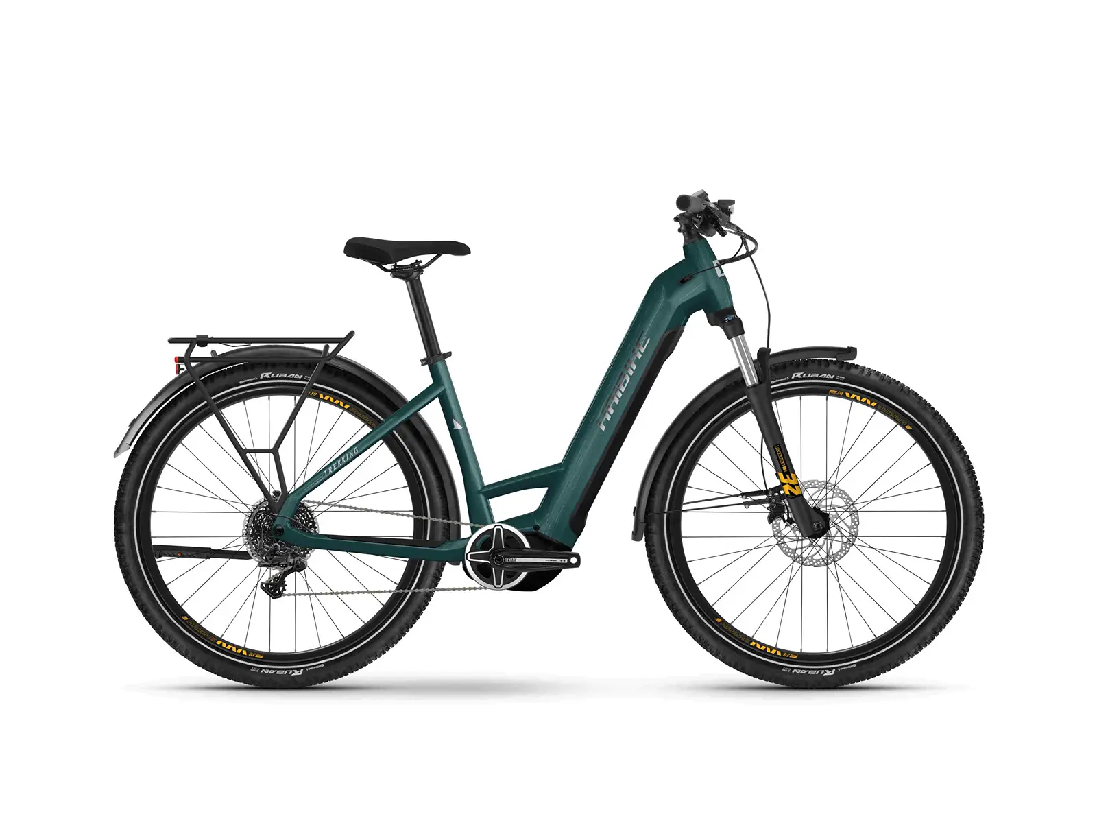 Haibike Trekking 4 Low 720Wh S (38 cm) Blå Elcykel - Hybrid Elcykel