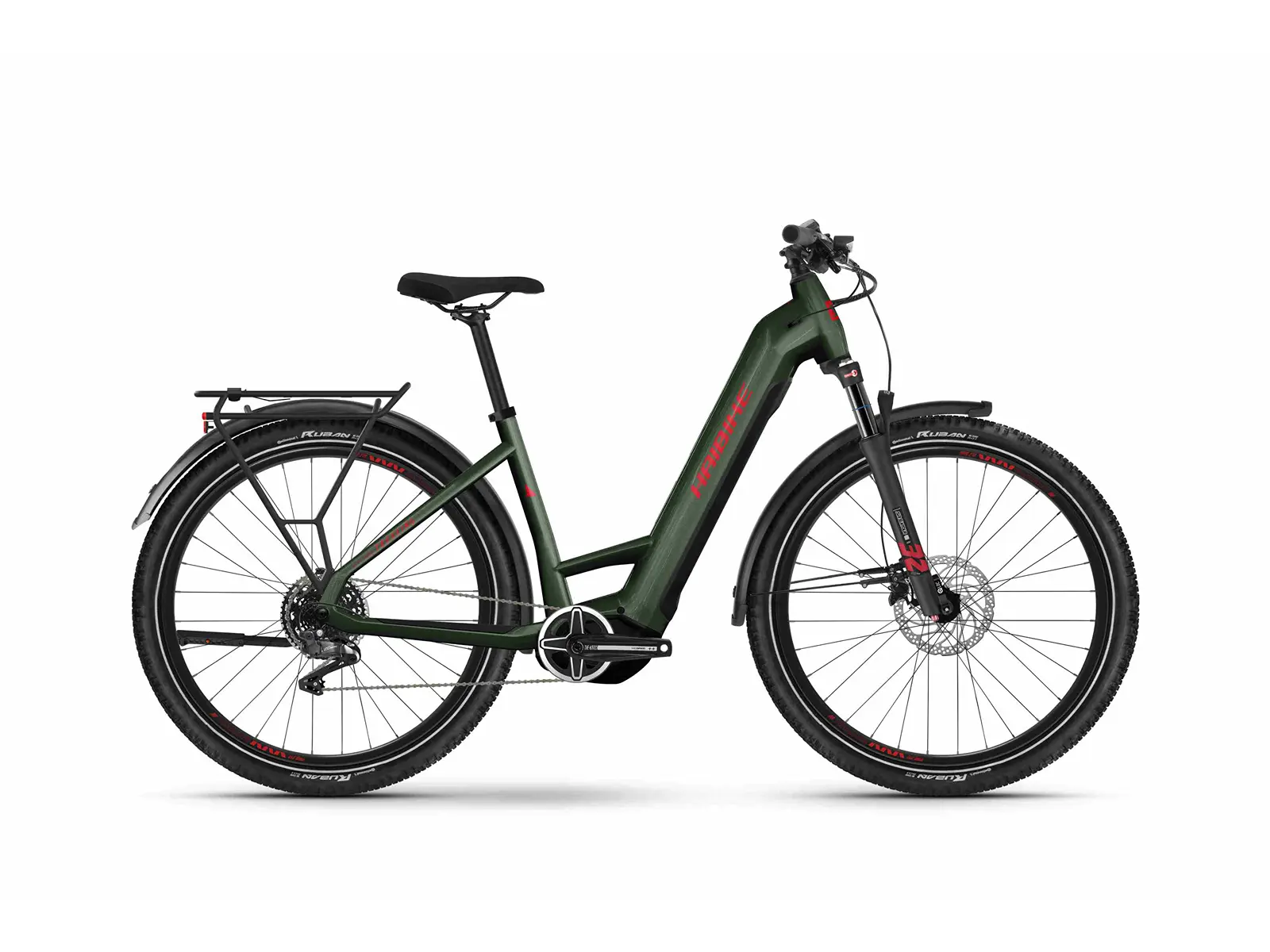 Haibike Trekking 5 Low 720Wh S (38 cm) Grön Elcykel - Hybrid Elcykel