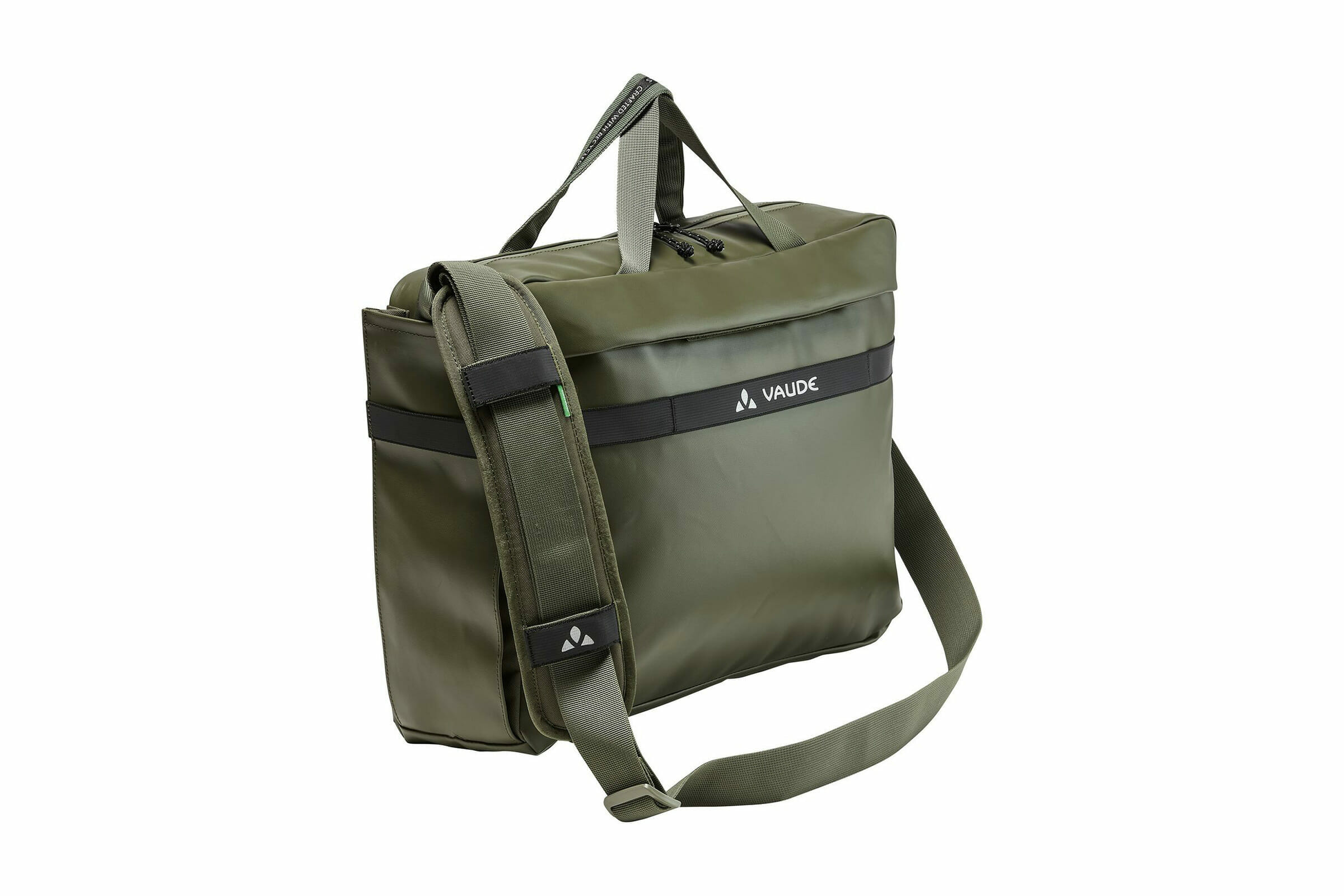 Vaude Mineo Commuter Briefcase 17 Khaki  Grön Cykeltillbehör - Cykelväskor - Datorväskor/Office Bag