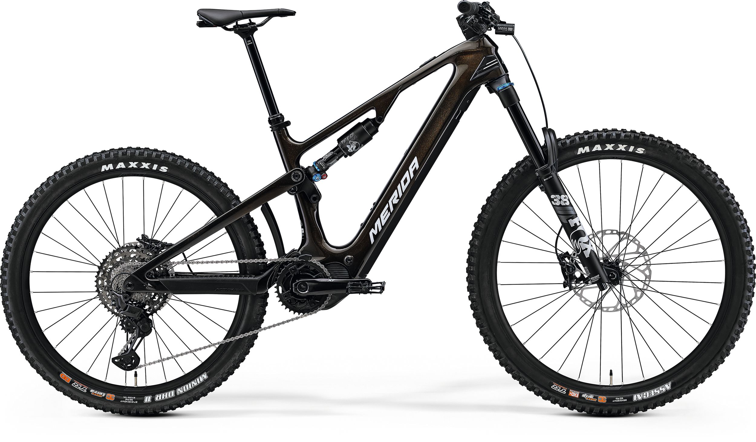 Merida eOne-Sixty 7000 X-Long Guld Elcykel - Mountainbike Elcykel