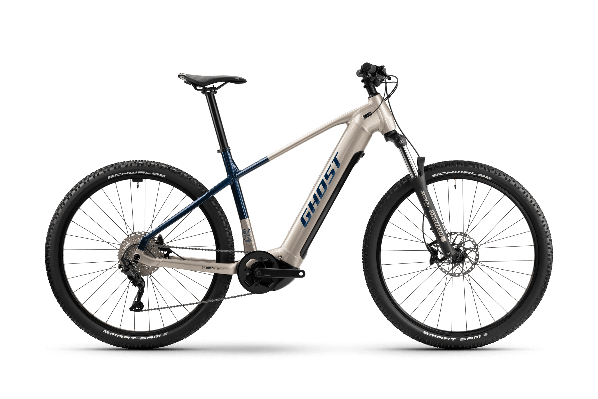 Ghost E-Teru Universal 625wh XS Beige Elcykel - Mountainbike Elcykel