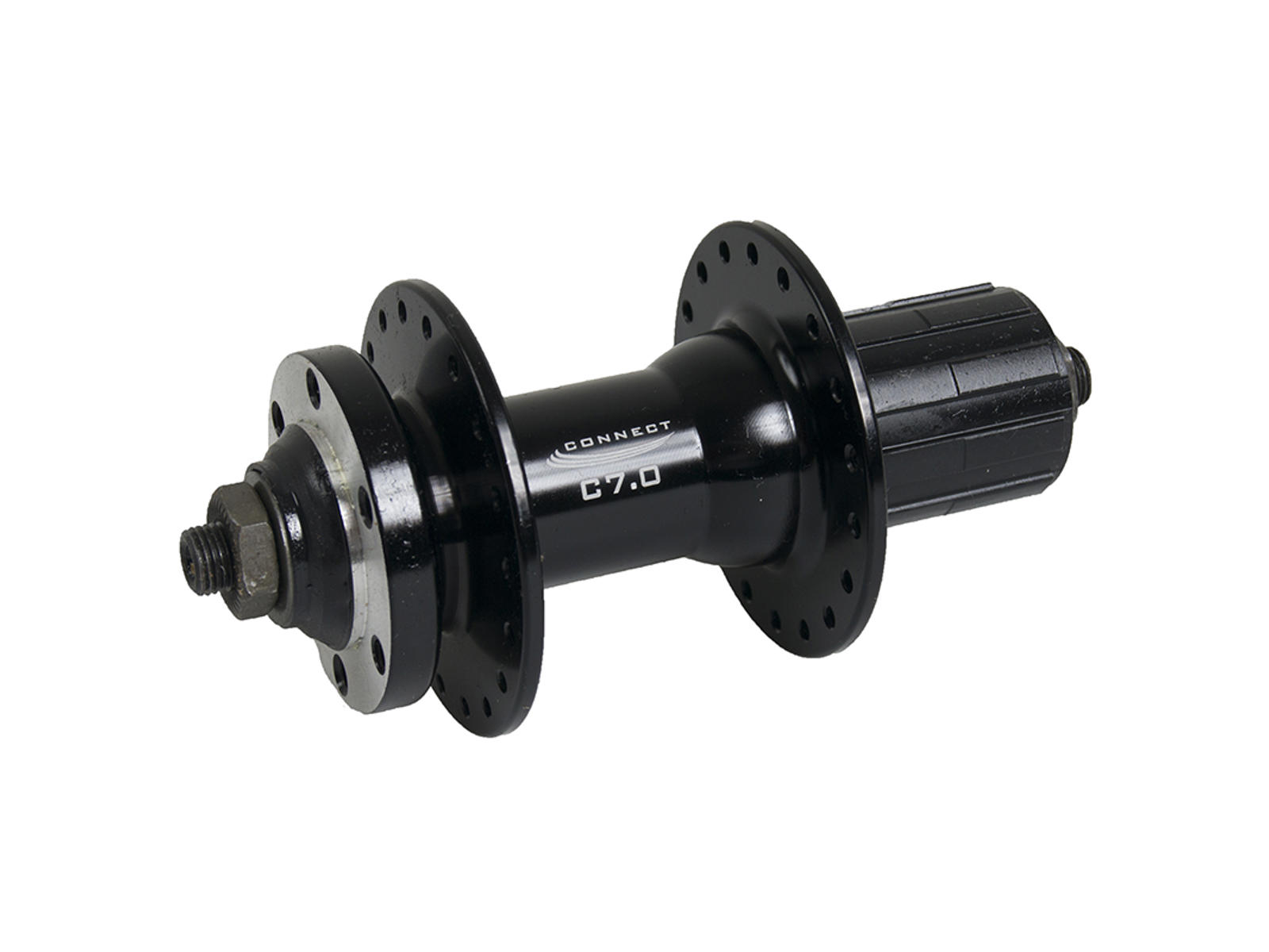 Connect Baknav C7.0 Bended spokes 6-Bolt 36H  Svart Cykeldelar - Hjul & Hjuldelar - Nav