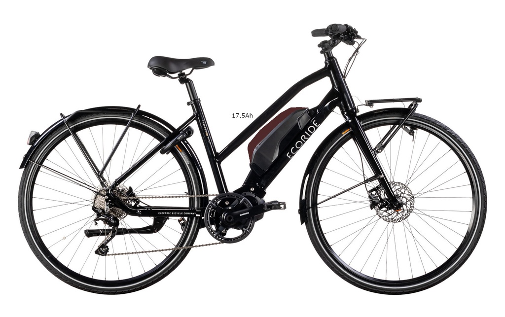 Ecoride C251 Tripper AXS M-10 28 M/L Svart Elcykel - Hybrid Elcykel