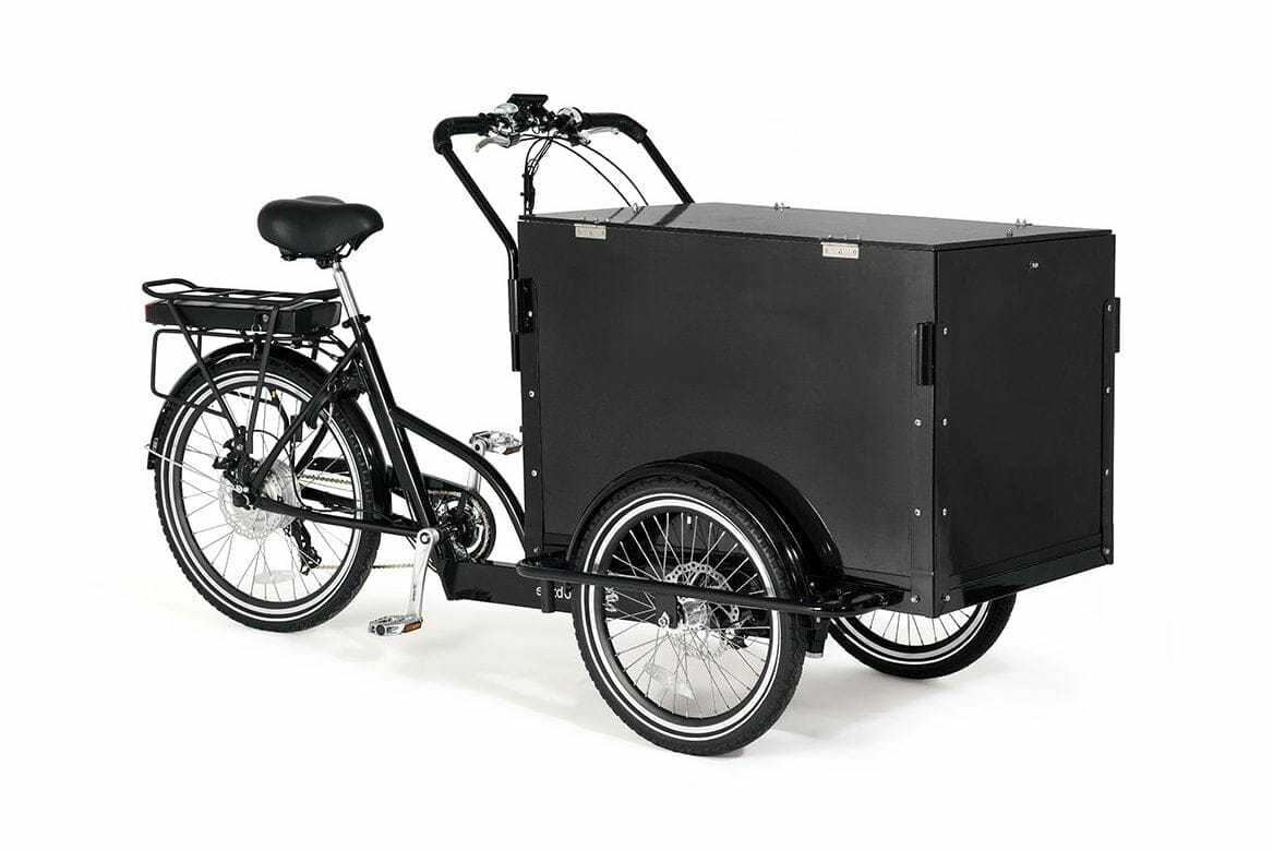 Cargobike Classic Box  Svart Elcykel - Lådcykel/Lastcykel Elcykel