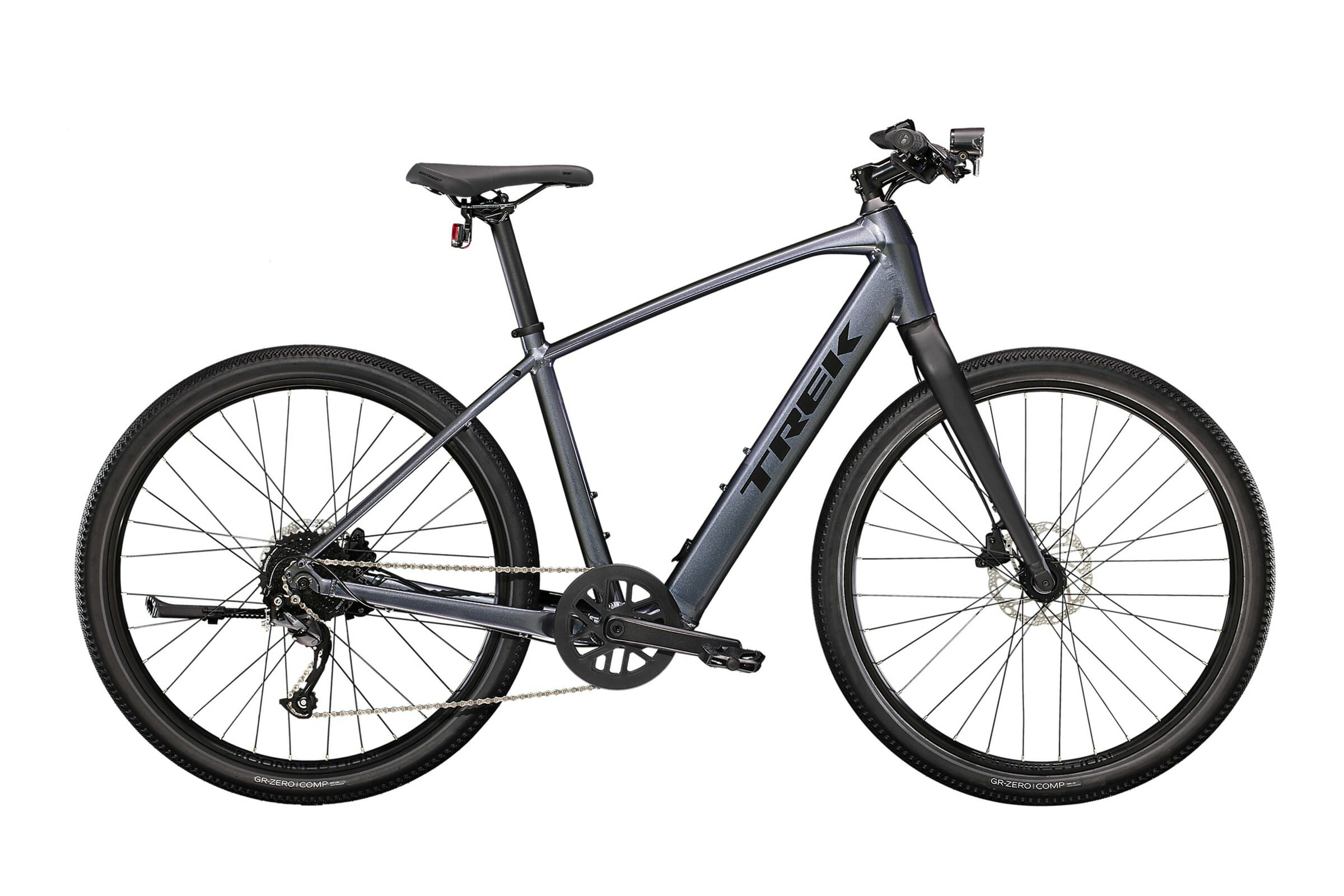 Trek Dual Sport+ 2 252Wh L Grå Elcykel - Hybrid Elcykel