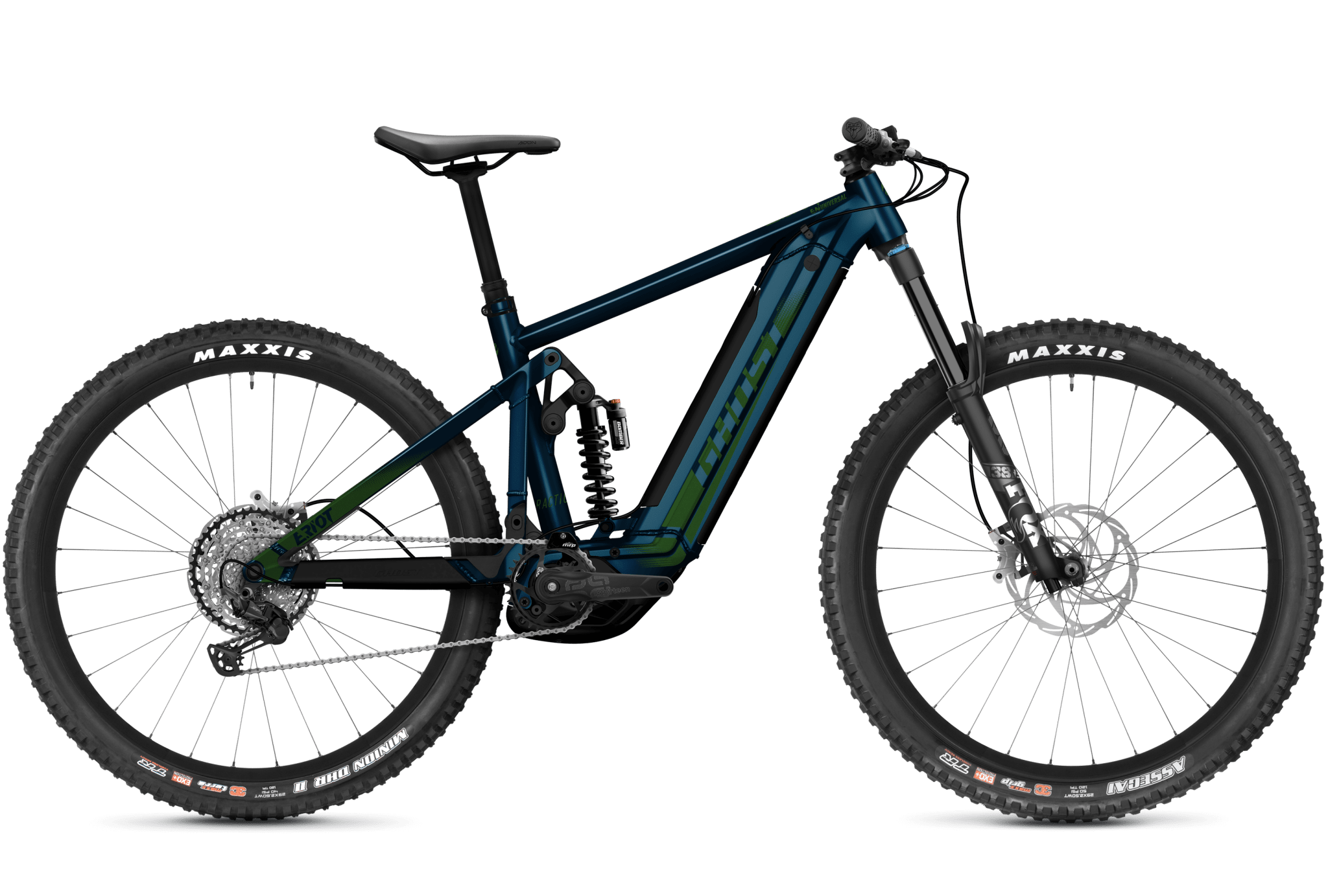 Ghost E-Riot EN Universal 625wh L Blå Elcykel - Mountainbike Elcykel